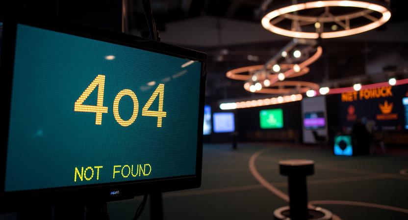 a screen shows 404 not found