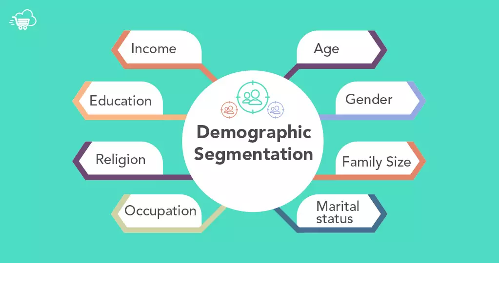 customer market segmentation- Demographic Segmentation Tree Diagram