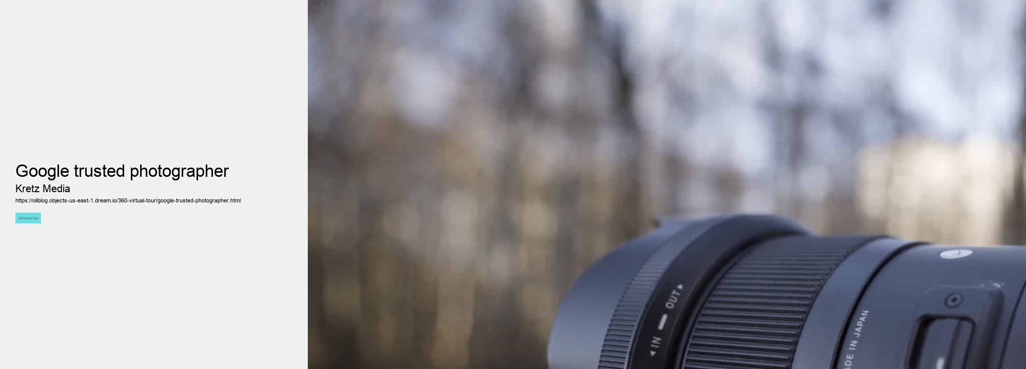 google trusted photographer