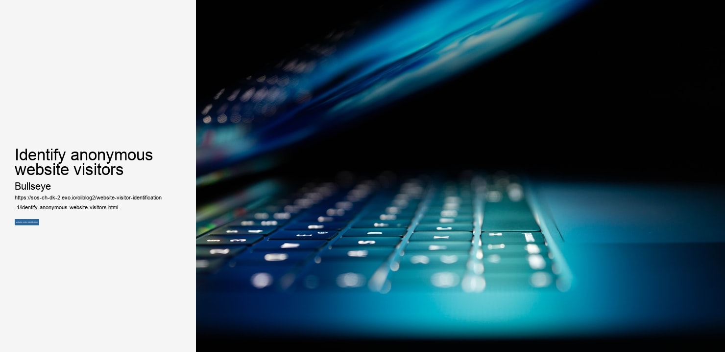 identify anonymous website visitors