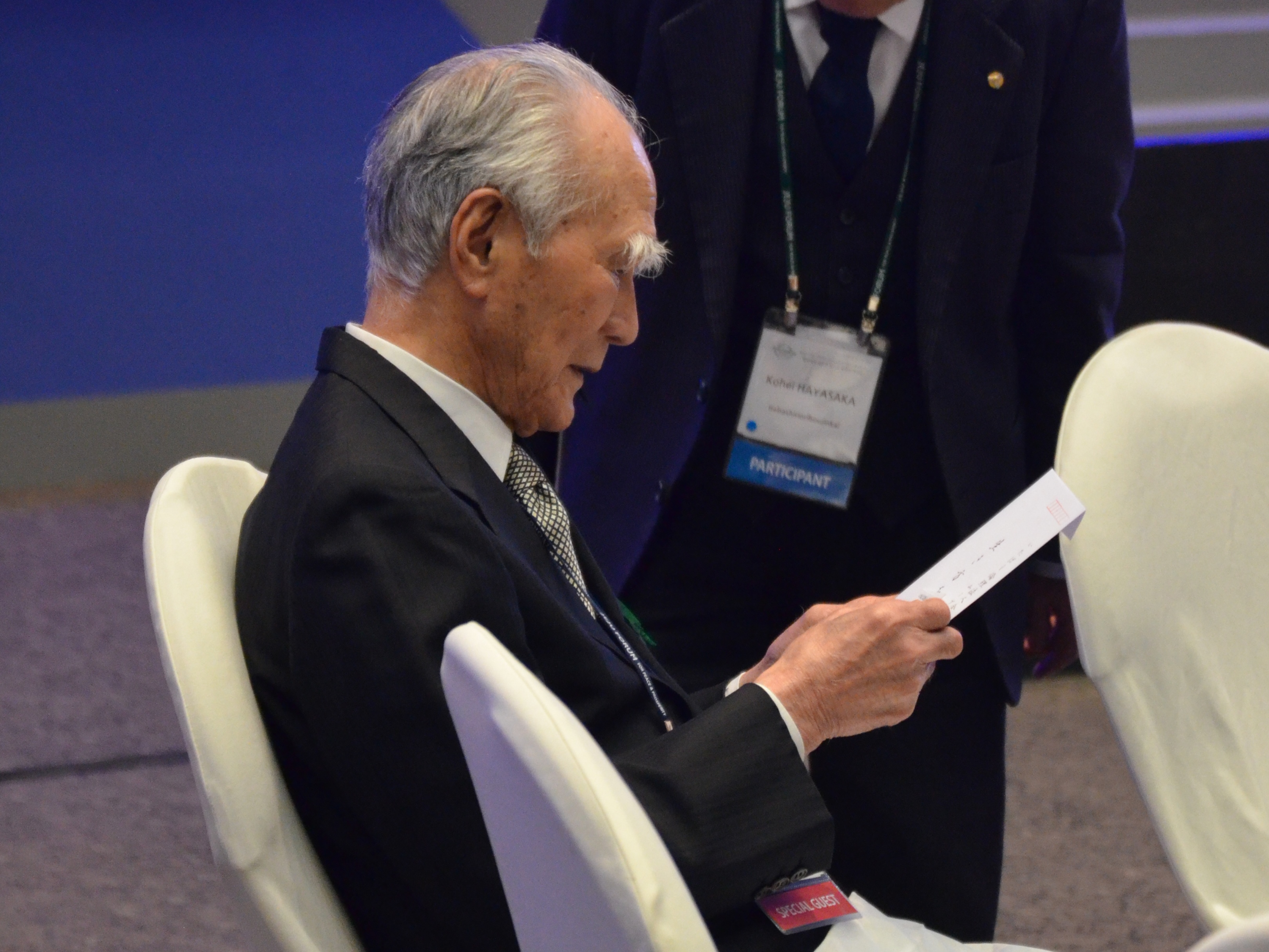 Murayama Tomiichi 2016 auf dem Jeju Forum (Foto: Reinhard Zöllner)