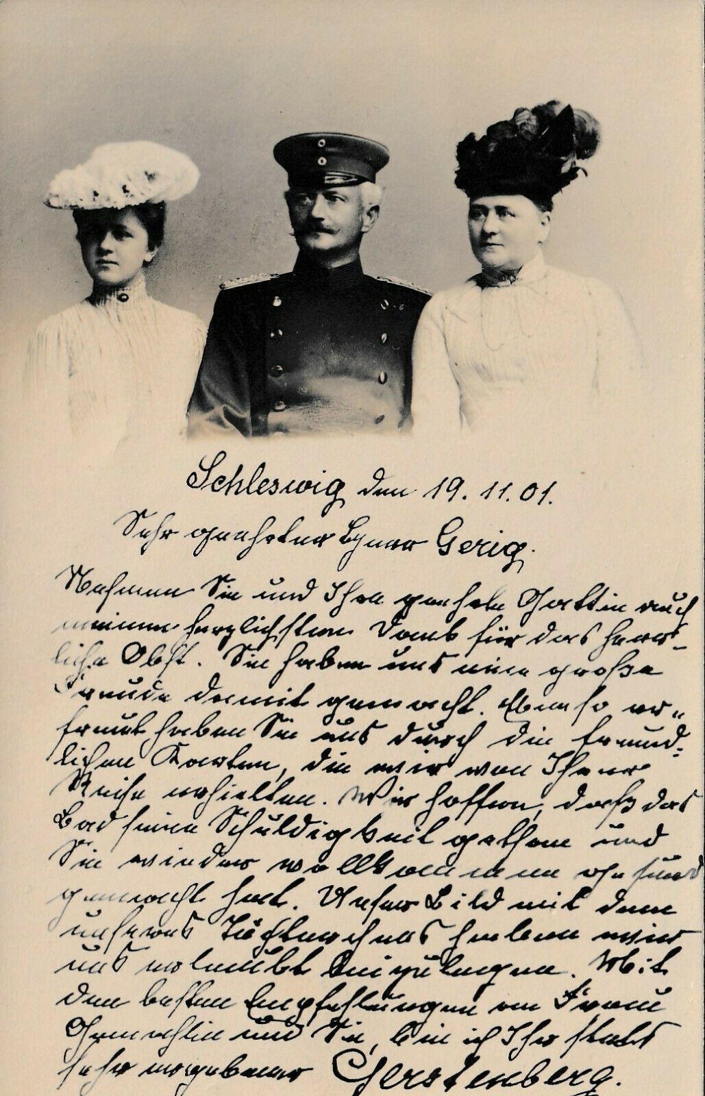 Schleswig, Brief1901, Lollfuß 69