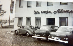 Parkplatz vor dem Weissen Schwan