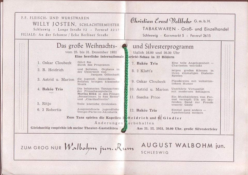 Schleihallenprogramm1951