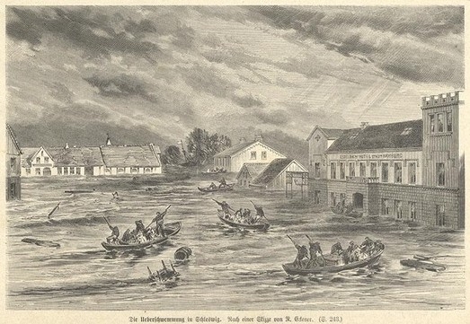 Ueberschwemmung, Hochwasser