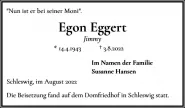 Traueranzeige Egon Eggert