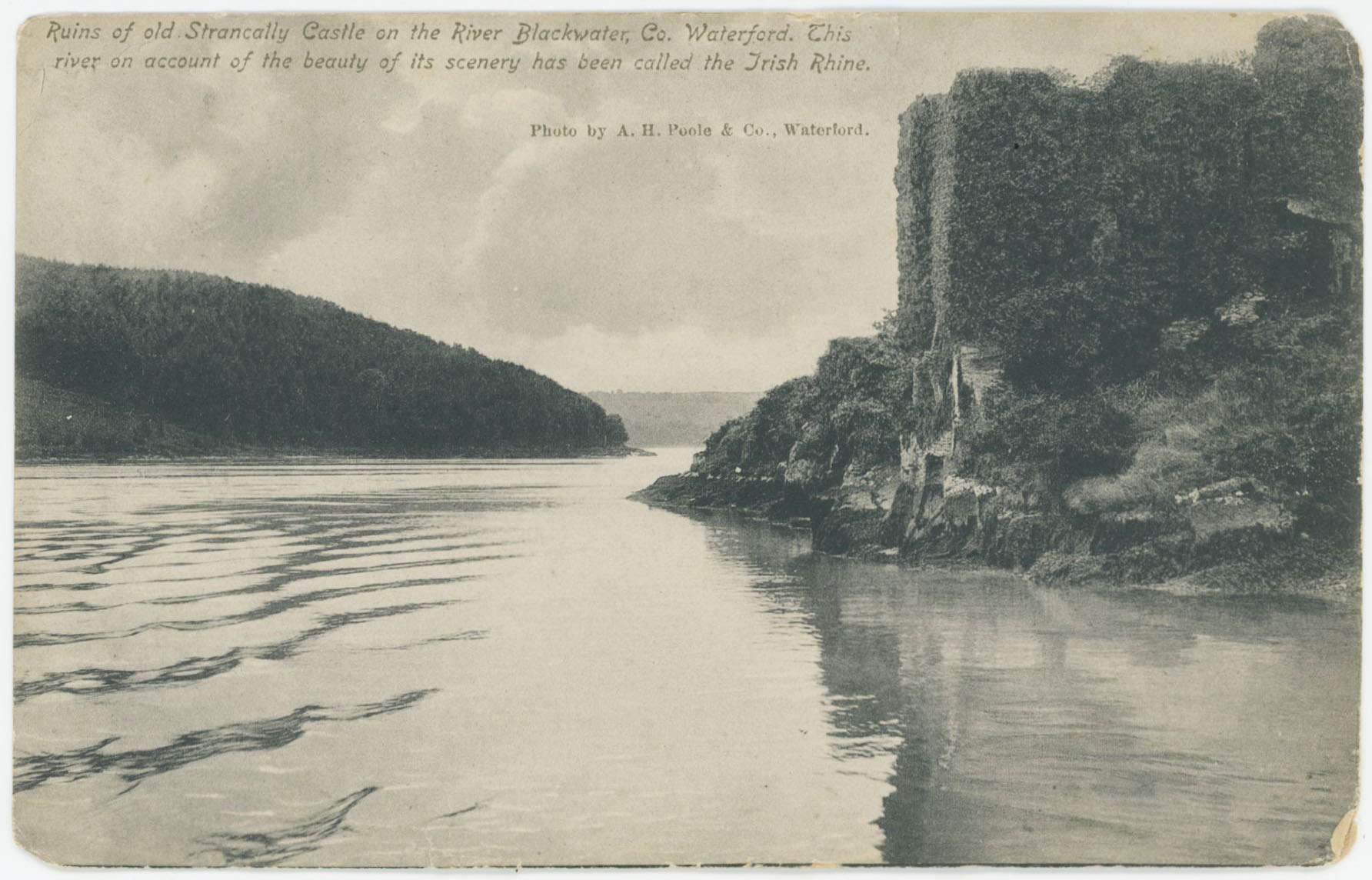 Ruins of Strancally Castle on the River Blackwater.