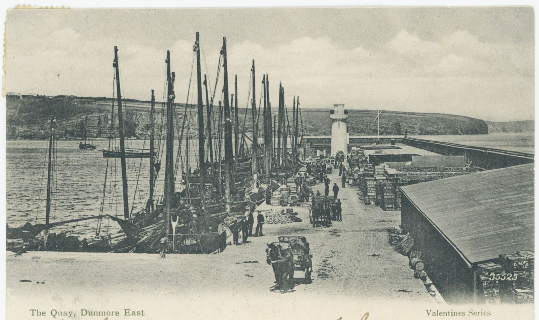 View of the quay in Dunmore East, Co. Waterford.