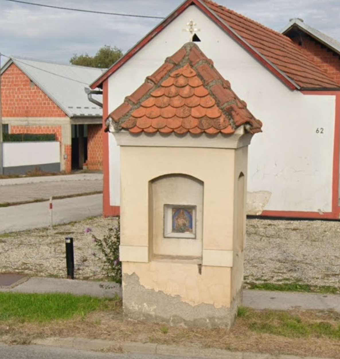 Šenkovec - Szentilona - Poklonac svete Marije - képoszlop, fülkében Szenvedő Anya festmény