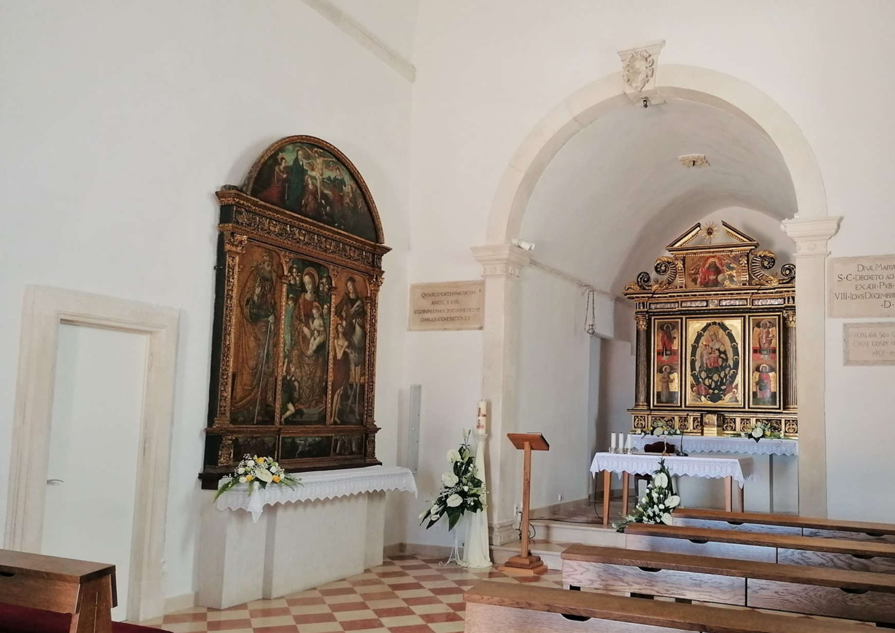 Dubrovnik - Crkva sv. Marija/Bezgriješno Začeće B.D.M. i samostan na Dančama - Szűz Mária szeplőtelen fogantatása-templom, Danačai Miasszonyunk-templom