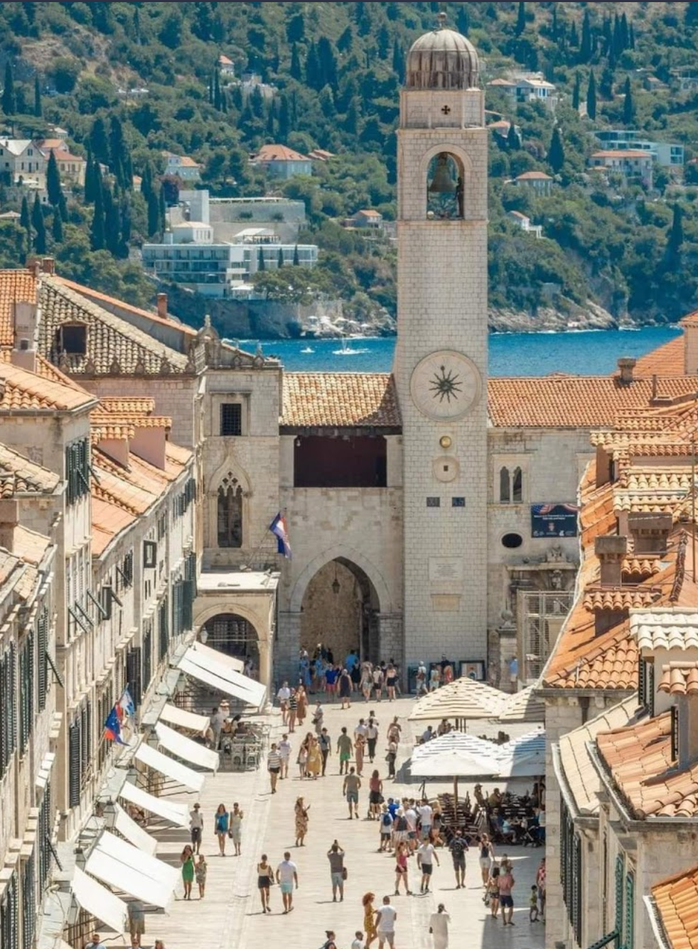 Dubrovnik - Gradski zvonik - Városi óra-/harangtorony