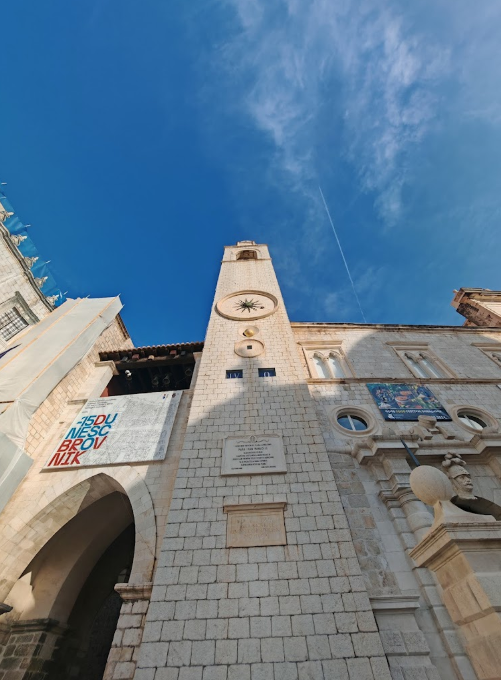 Dubrovnik - Gradski zvonik - Városi óra-/harangtorony