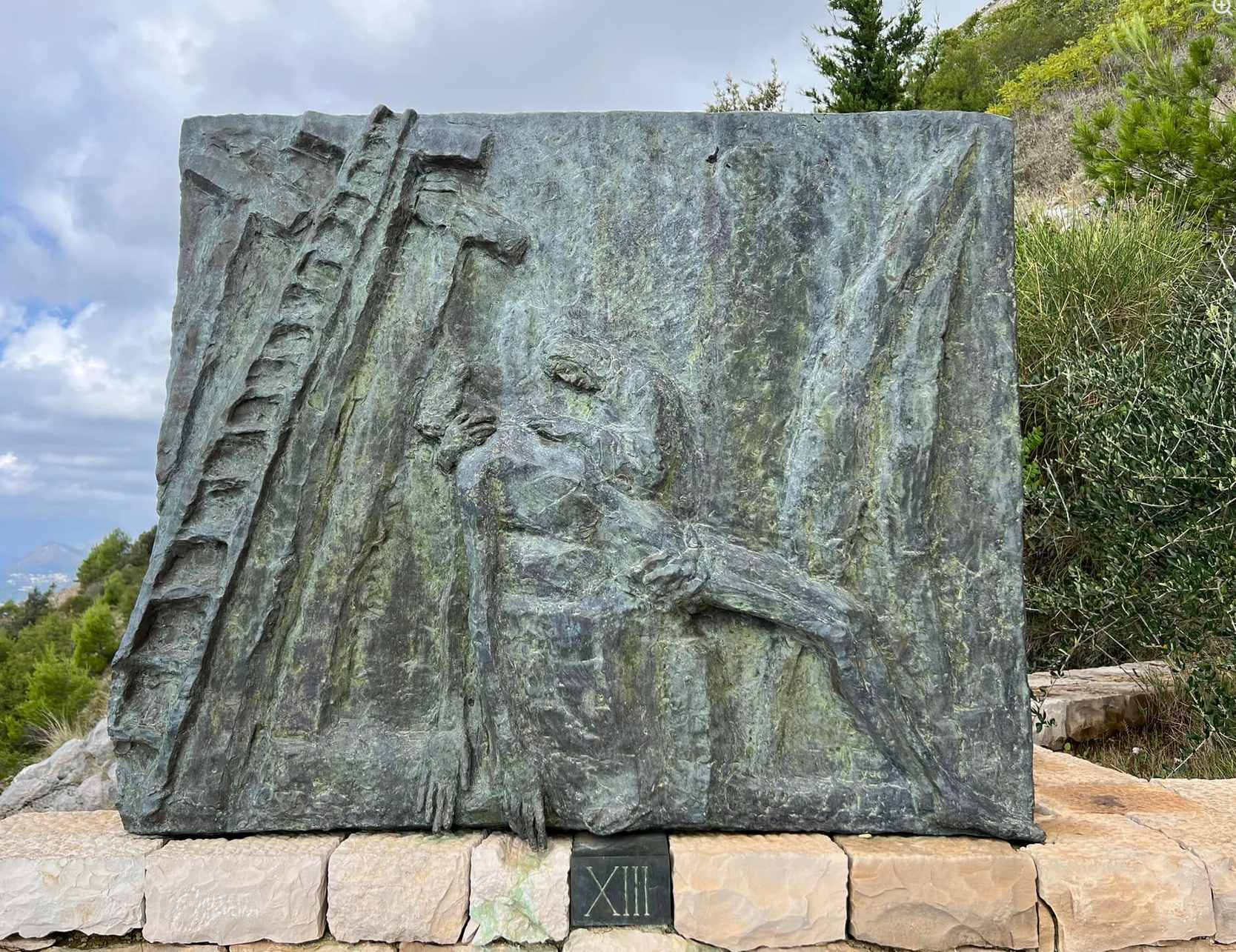 Dubrovnik - Planinarski križni put na strani brda Srđ - stációs keresztút, kálvária az Srđ-hegy oldalában