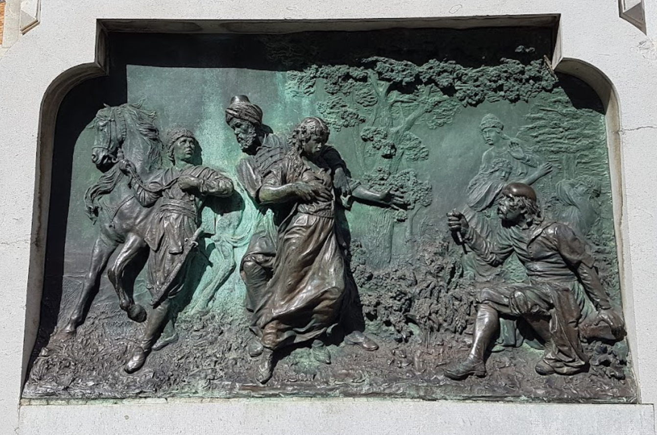 Dubrovnik - Spomenik Ivan Gunduliću - Ivan Gundulić-emlékmű, teljesalakos szobor