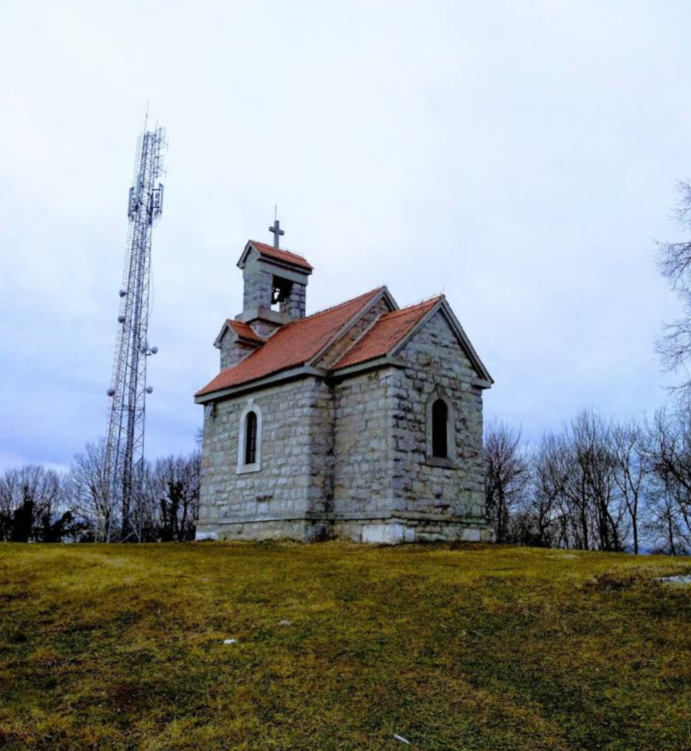 Gornji Velemerić - Kapela/Crkvica svetog Martina na vrhu Martinšćaka - Szent Márton-kápolna a Martinšćak-hegyen (345 m)