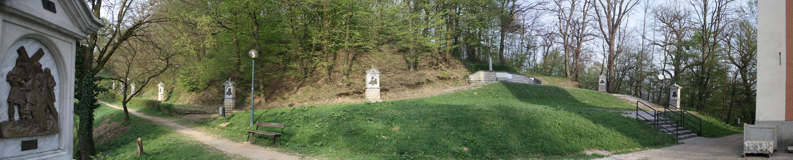 Karlovačka - Károlyváros - Križni put kod crkve Gospe Snježne, Dubovac - stációs keresztút a Havas Boldogasszony templomnál, Dubovacban