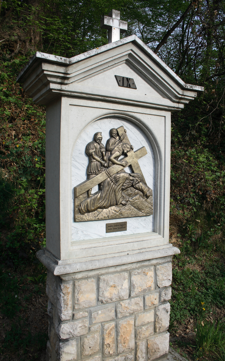 Karlovačka - Károlyváros - Križni put kod crkve Gospe Snježne, Dubovac - stációs keresztút a Havas Boldogasszony templomnál, Dubovacban