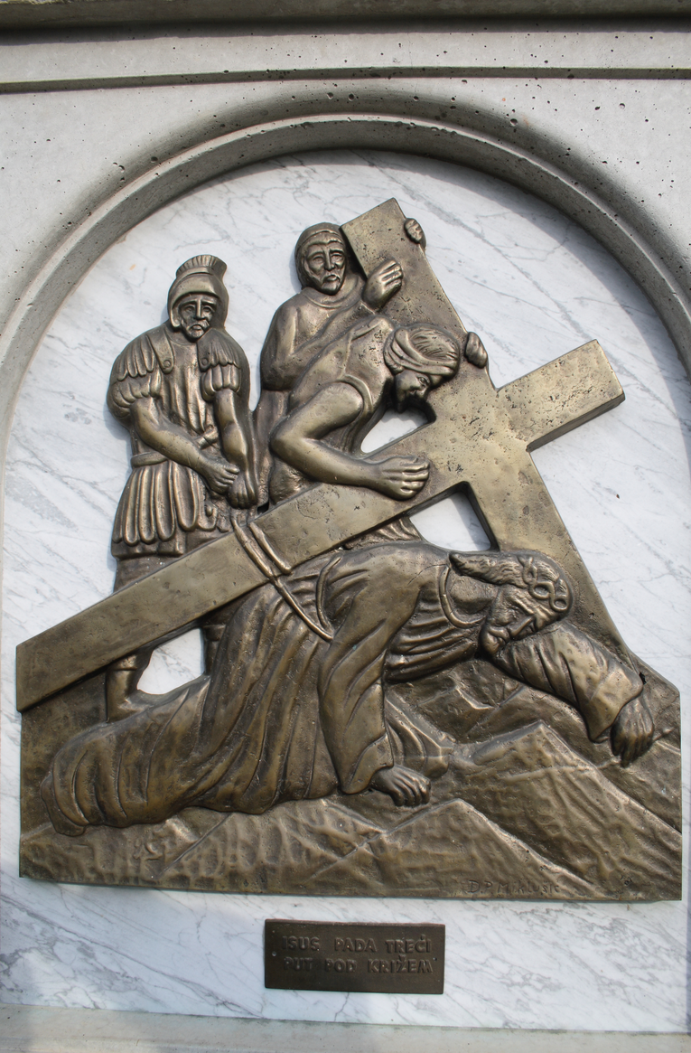 Karlovačka - Károlyváros - Križni put kod crkve Gospe Snježne, Dubovac - stációs keresztút a Havas Boldogasszony templomnál, Dubovacban