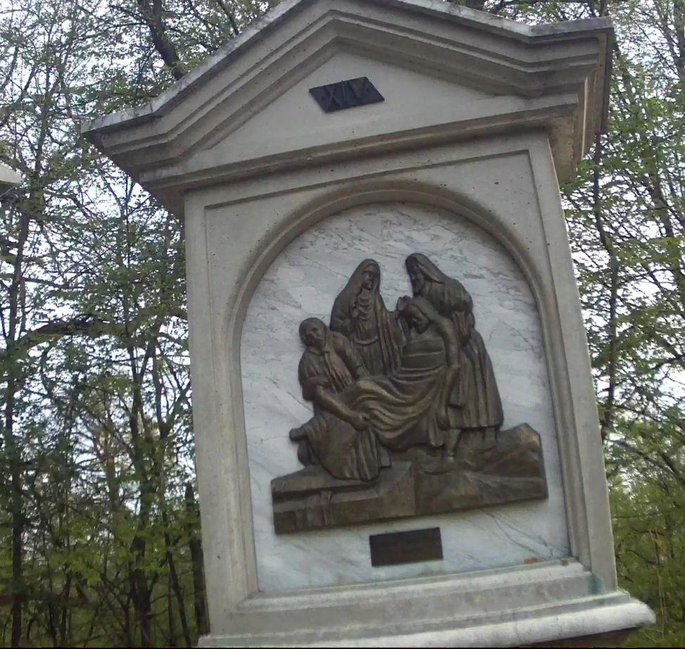 Karlovačka - Károlyváros - Križni put kod crkve Gospe Snježne, Dubovac - stációs keresztút a Havas Boldogasszony templomnál, Dubovacban