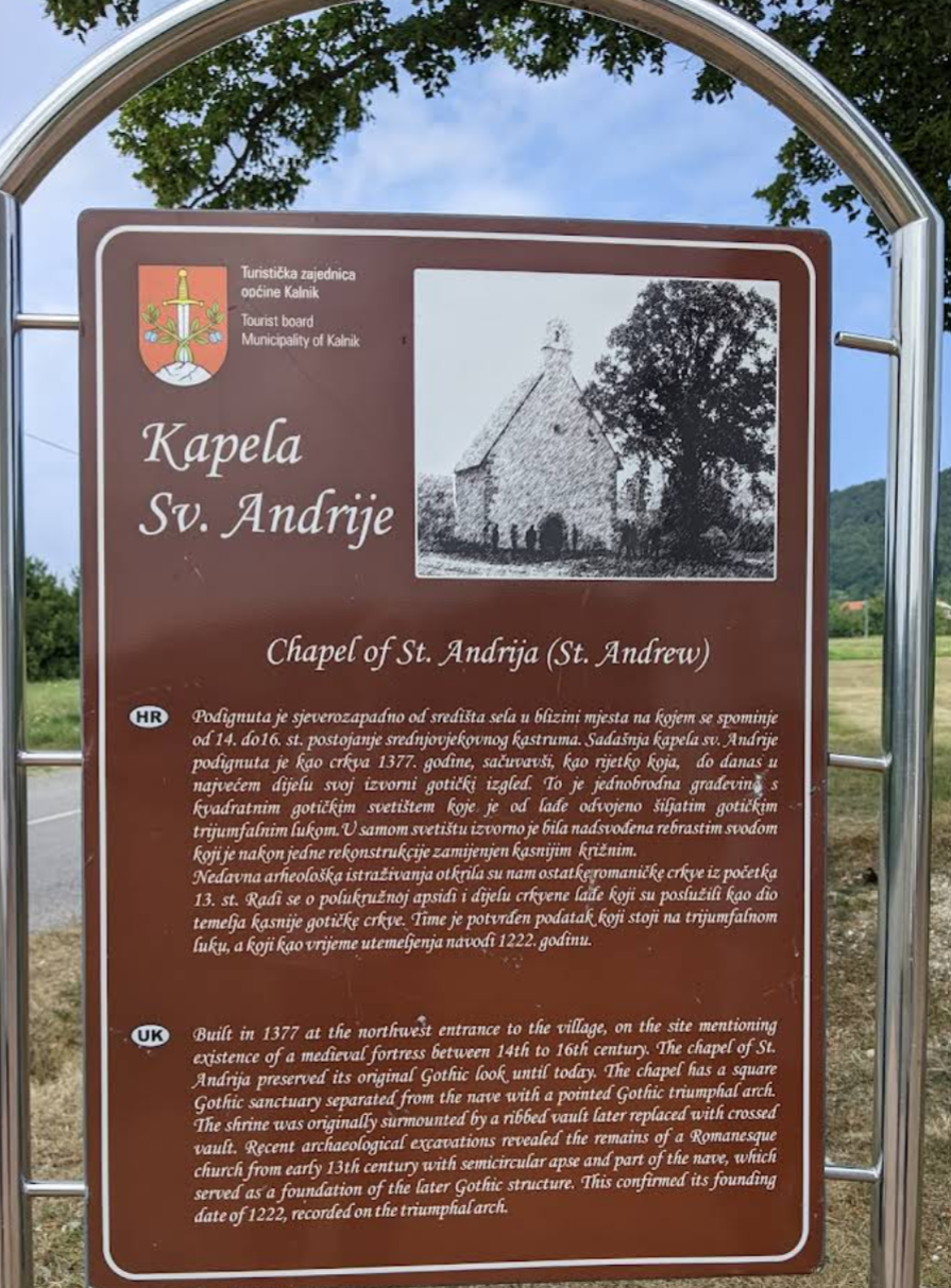 Kamešnica - Kapela sv. Andrije - Szent András-kápolna