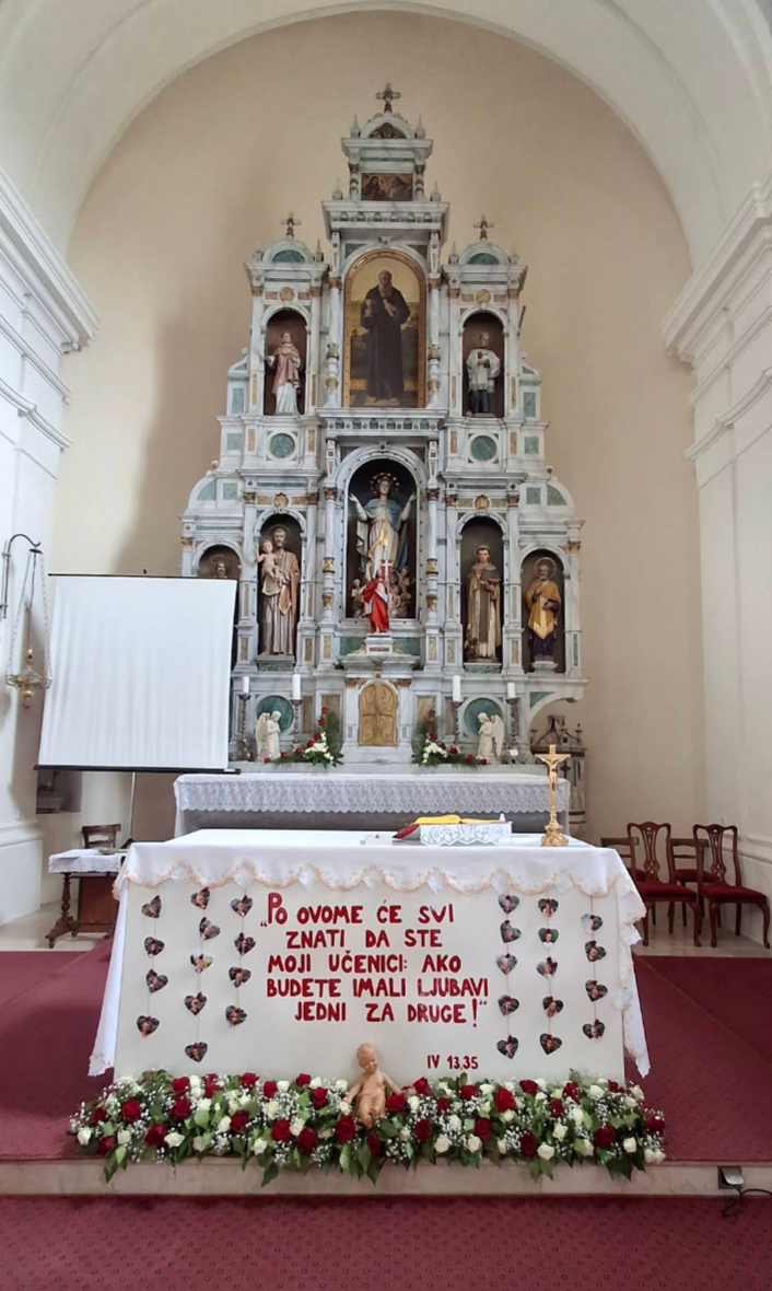 Kloštar Podravski - Gorbonok - Župna crkva svetog Benedikta opata i Žalosne Gospe - Szent Benedek apát és Fájdalmas Szűzanya-plébániatemplom