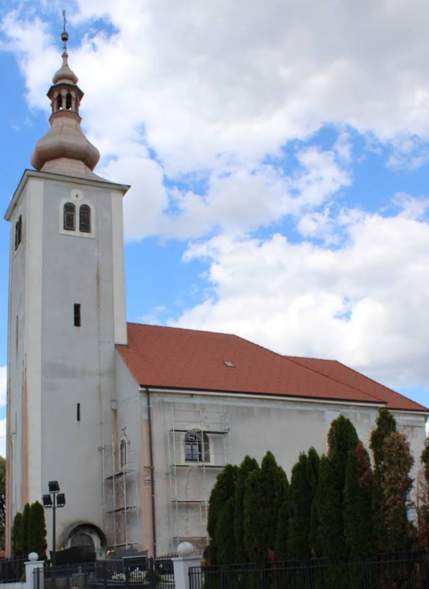 Koprivnički Ivanec - Župna crkva sv. Ivan Krstitelj - Keresztelő Szent János-plébániatemplom a temetőnél