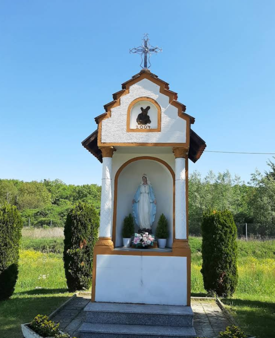 Ždala - Zsdála - Kapelica - útikápolna, benne Szűz Mária-szobor