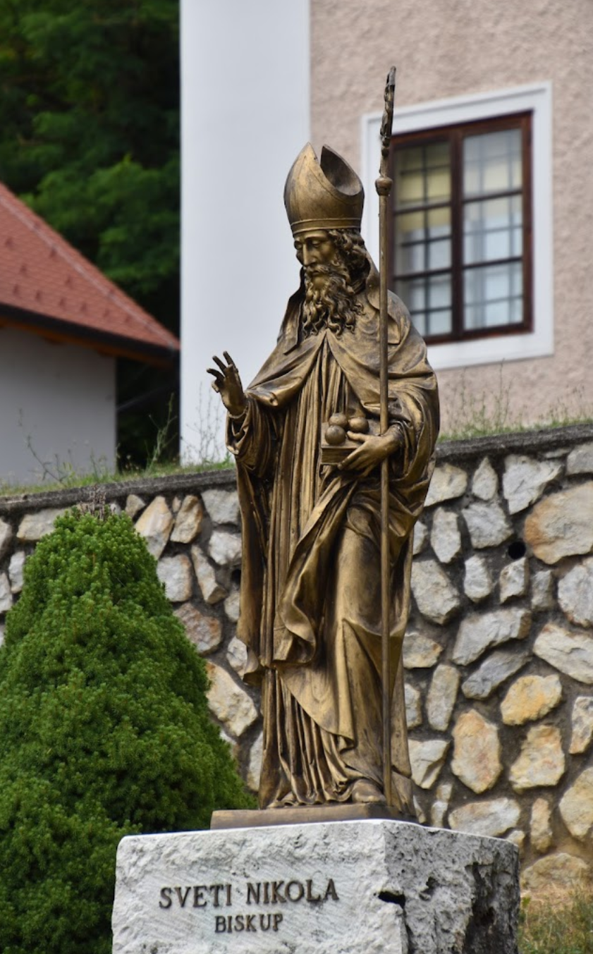 Krapina - Korpona - Kip svetog Nikole biskupa - Szent Miklós püspök-szobor