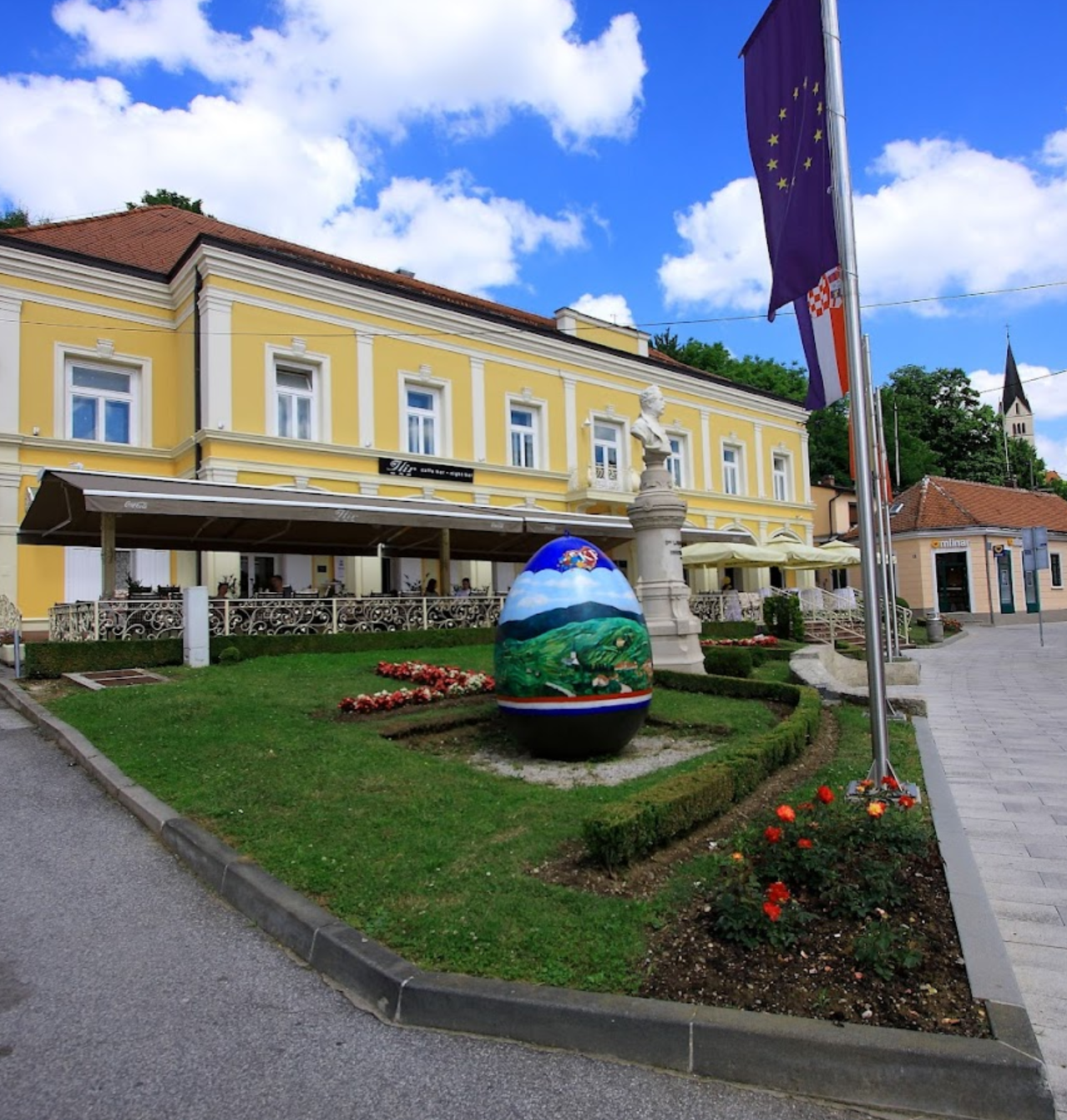 Krapina - Korpona - Spomenik Ljudevit Gaj - Ljudevit Gaj emlékműve, mellszobor