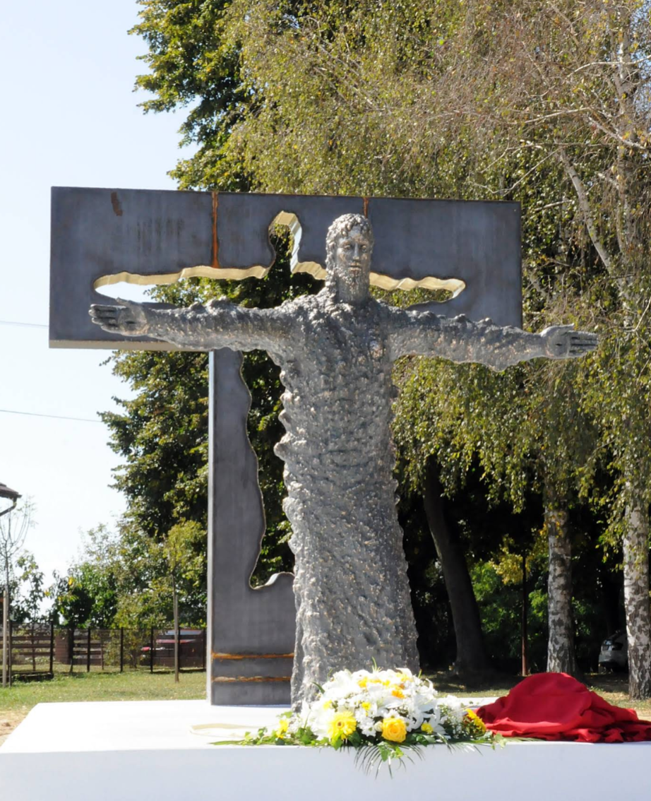 Belišće - Belistye - Odbjegli Isus - Krisztus-szobor