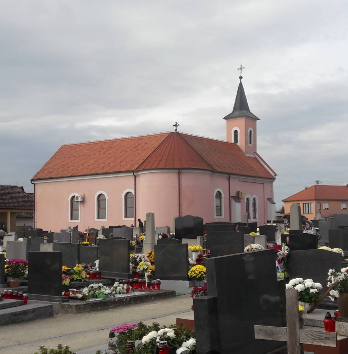 Čepin - Csepin - Župna crkva Uskrsnuća Kristova na groblje - Krisztus feltámadása-plébániatemplom a temetőben