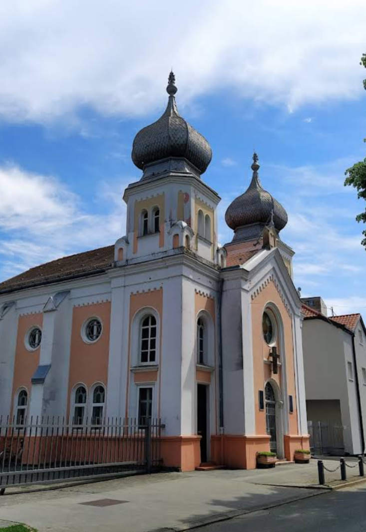Osijek - Eszék - Donjogradska sinagoga, evanđeoska pentekostna crkva Radosne vijesti - alsóvárosi zsinagóga, ma Evangélikus Pünkösdi Egyház temploma