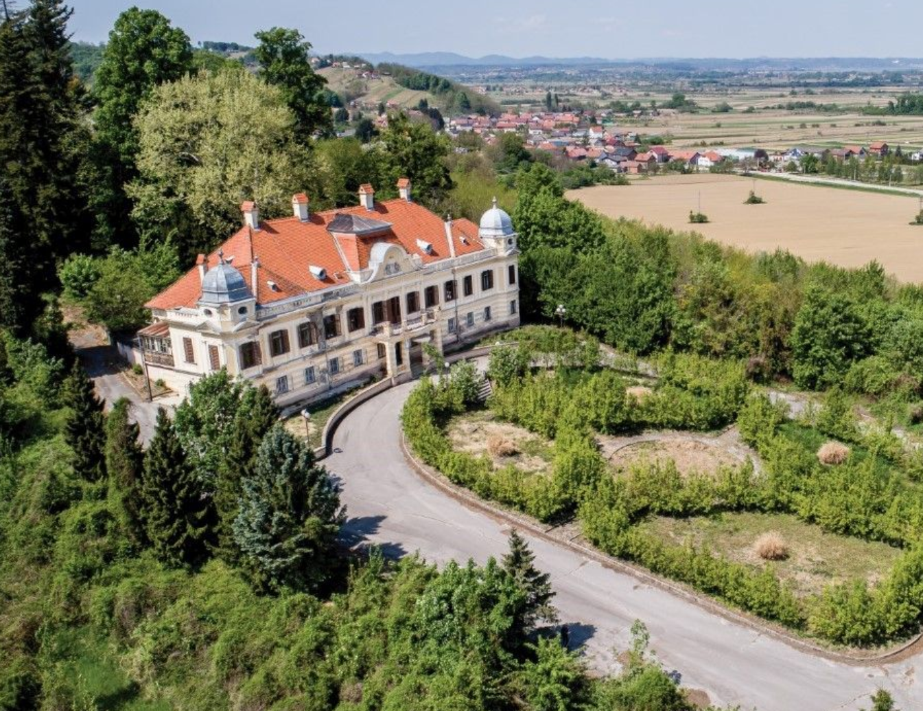 Črešnjevo - Dvorac Šaulovec - Šaulovec-kastély és park