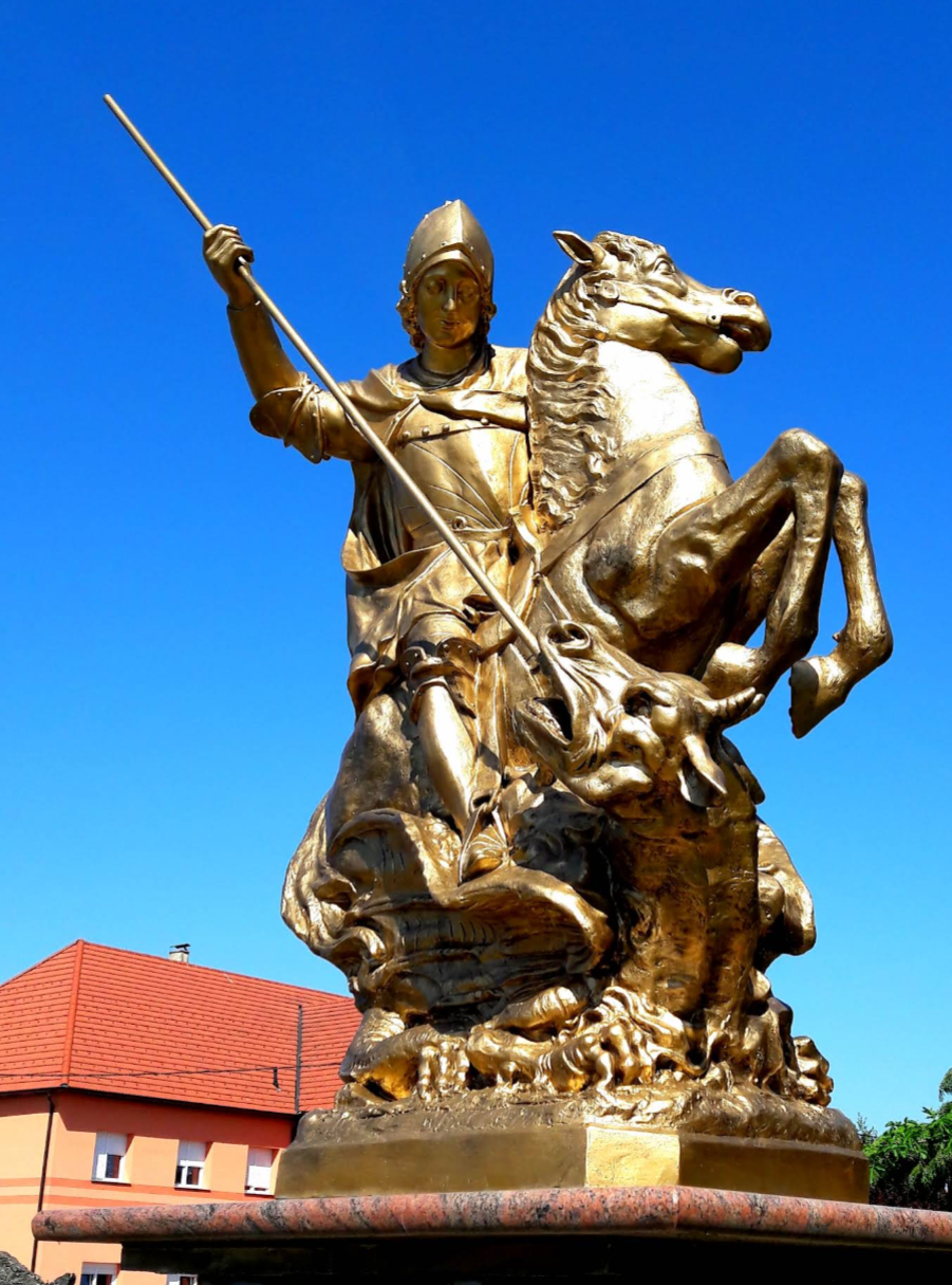 Sveti Đurđ - Szent György - Kip svetog Jurja - Szent György-szobor