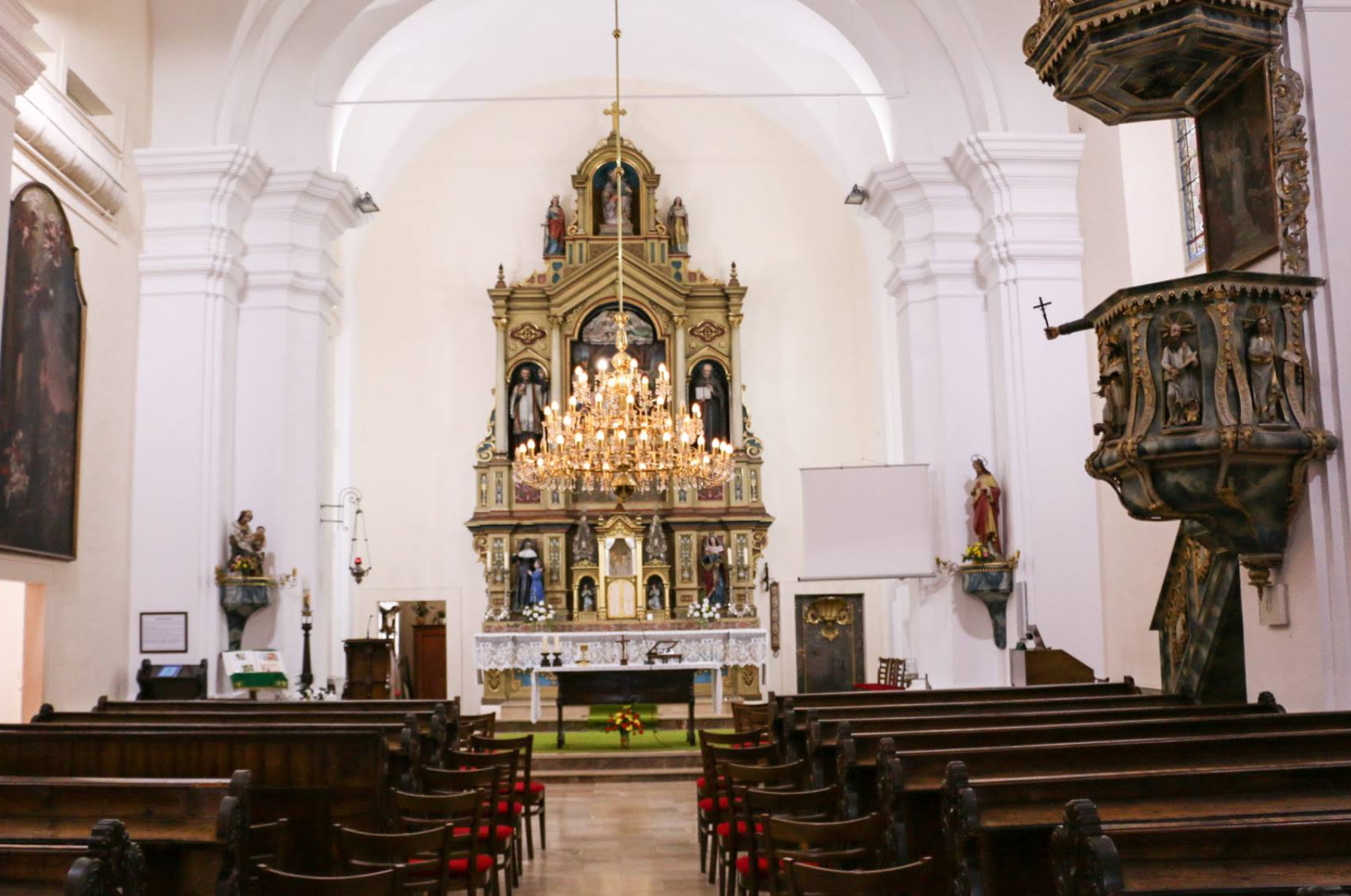 Varaždin - Varasd - Uršulinska crkva Rođenja Isusovoga, Uršulinski samostan - Krisztus születésének temploma, orsolyita templom és kolostor