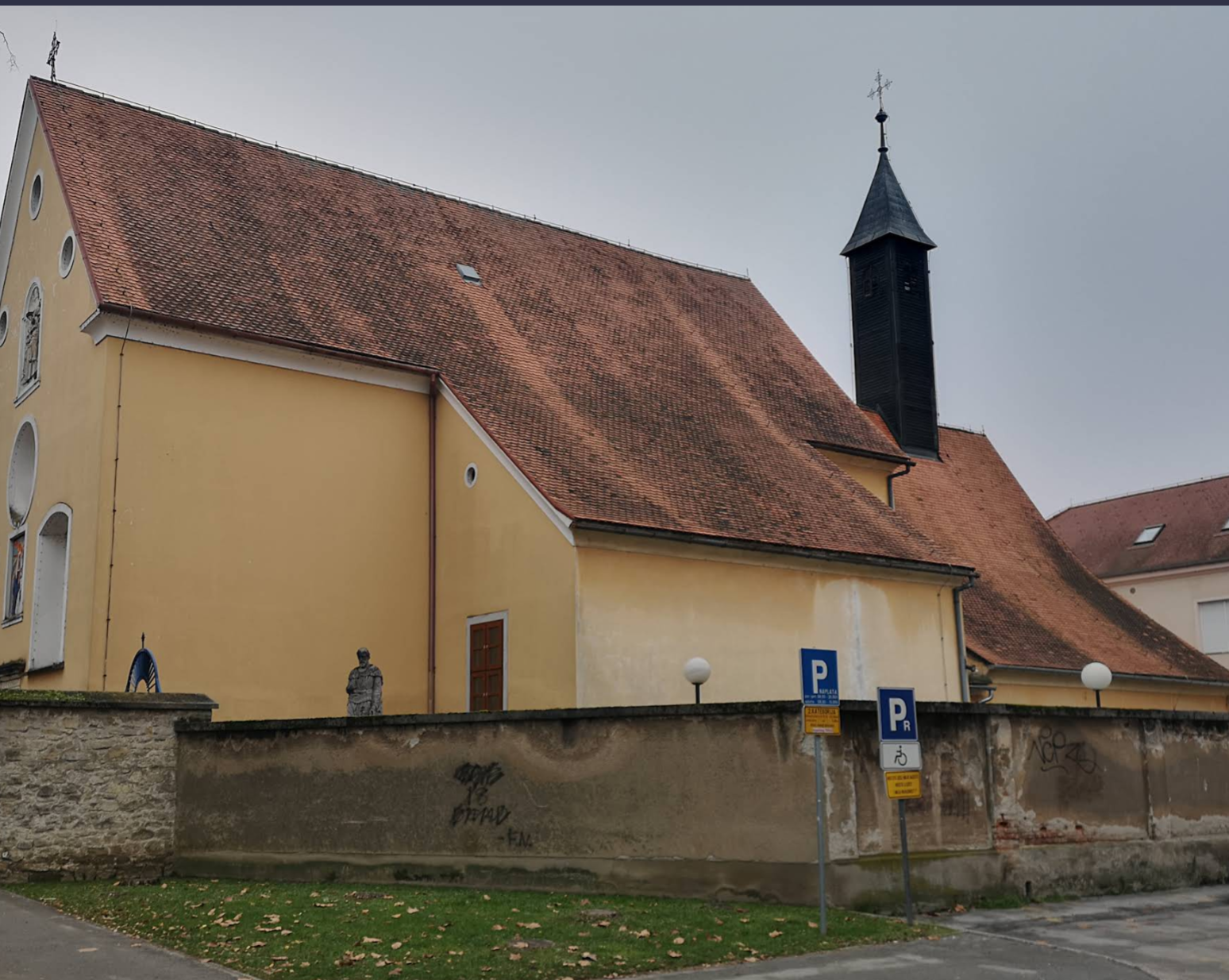 Varaždin - Varasd - Kapucinski samostan i kapucinska crkva Presvetog Trojstva - kapucinus kolostor és Szentháromság-templom, kapucinus templom