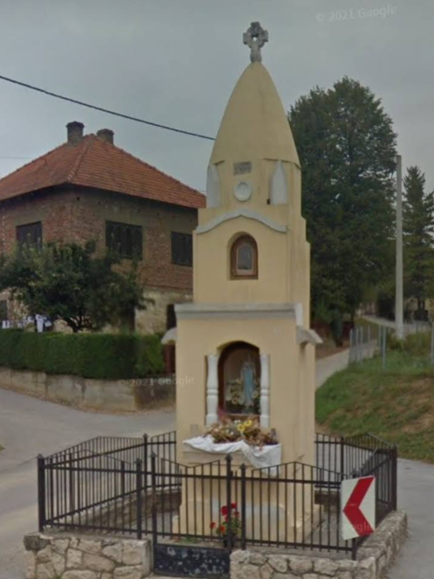 Vinično - Poklonac - útikápolna, fülkében Szűz Mária-szobor