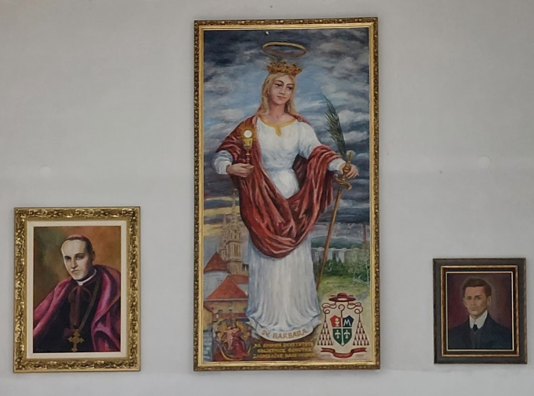 Zagreb, Maksimir - Župna crkva svetog Barbare u bolničkom kompleksu na Rebru - Szent Borbála-plébániatemplom a kórházban