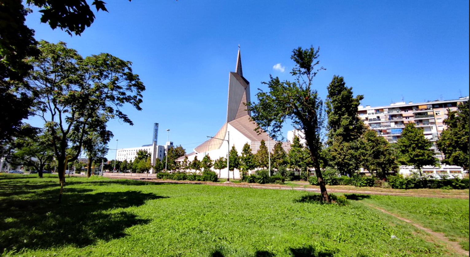 Zagreb, Peščenica – Žitnjak - Župna crkva Blaženog Augustina Kažotića - Boldog Kažotić Ágoston-plébániatemplom