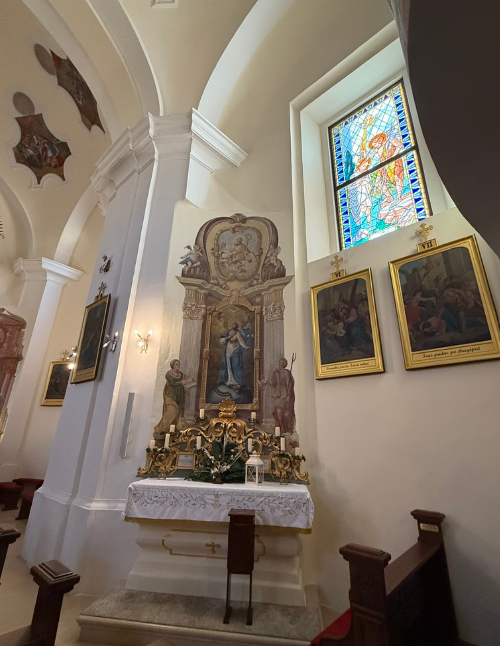Zagreb, Novi Zagreb – istok - Župna crkva sv. Juraj i imena Marijinog u Odri - Szent György és Mária neve-plébániatemplom Odrában