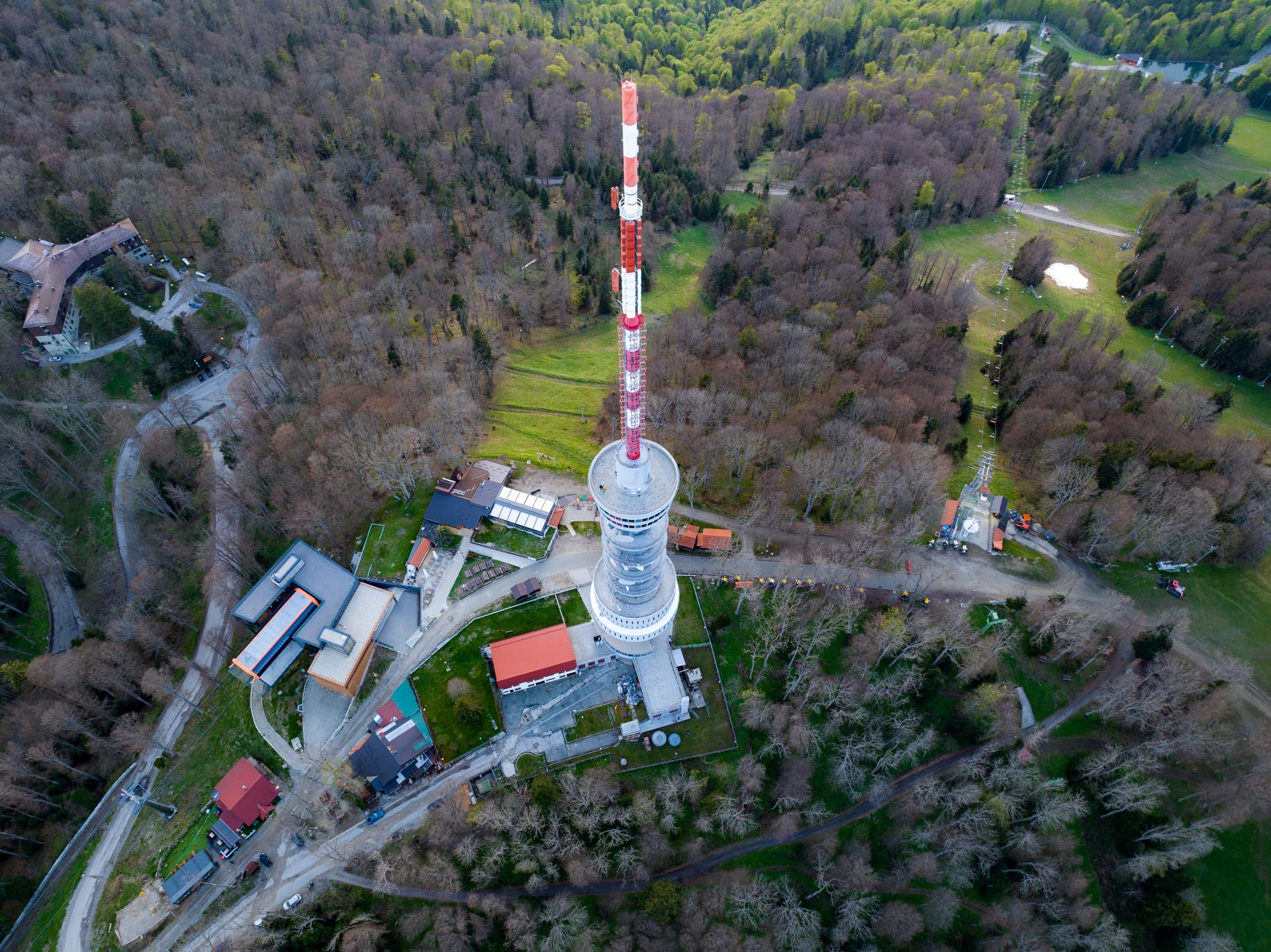Zagreb, Podsljeme - OiV Toranj na Sljemenu (1032 mnv) - Sljemen műsorszóró torony (1032 m)
