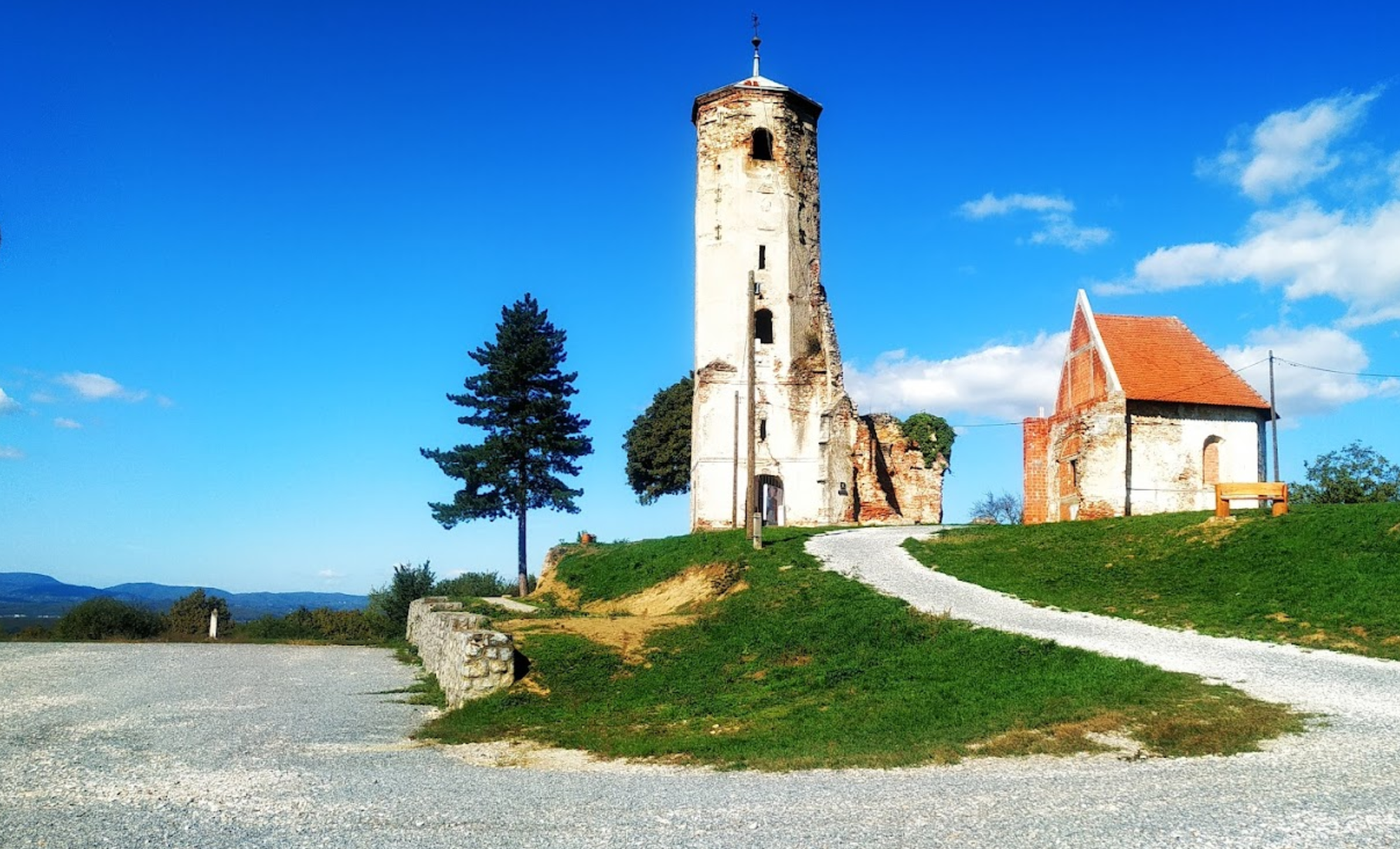 Prozorje - Stara crkva sv. Martina na Martin bregu - Szent Márton romtemplom a Márton-dombon (205 m)
