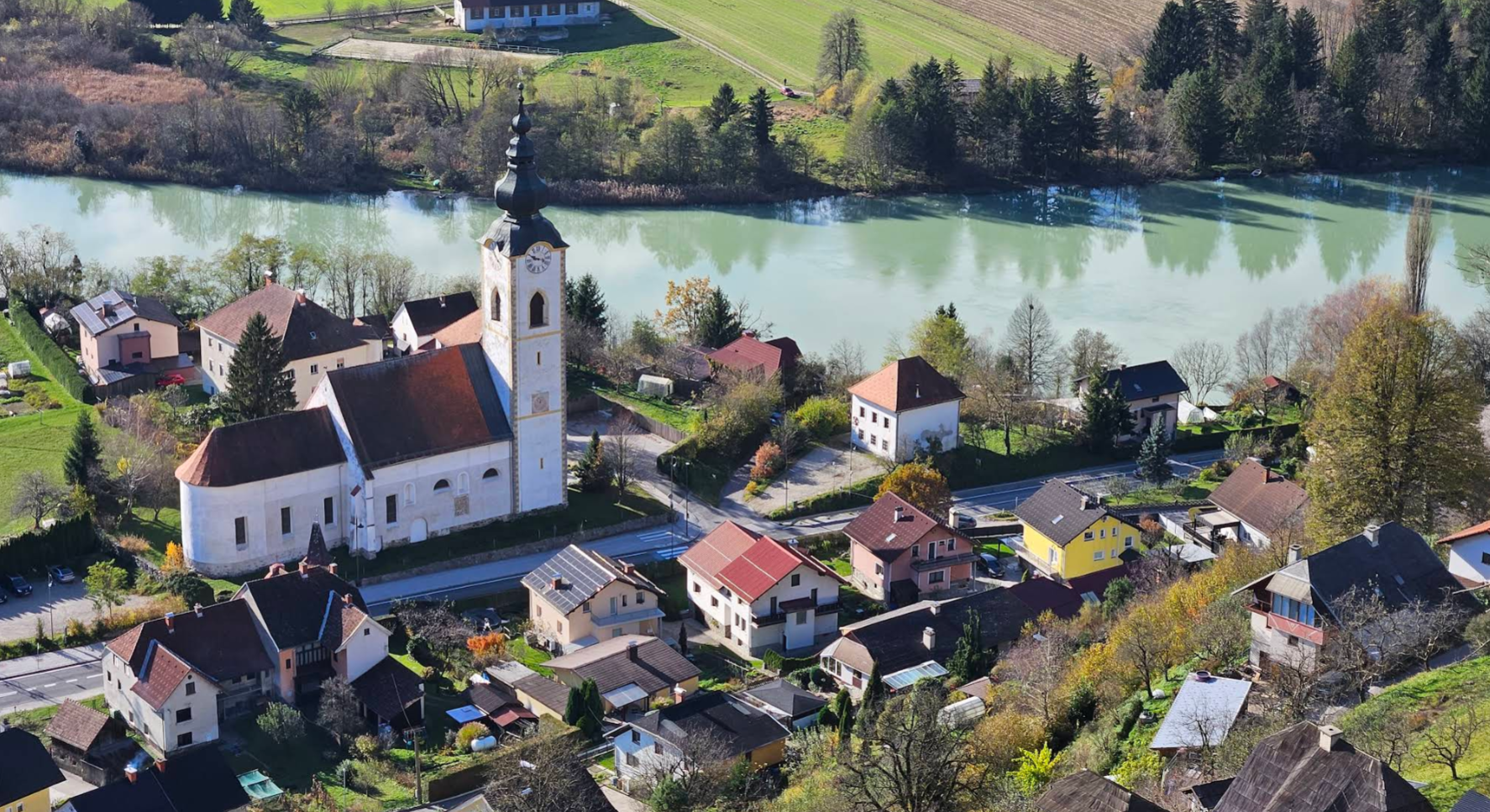 Dravograd - Župnijska cerkev sv. Janeza Evangelista - Evangelista Szent János-plébániatemplom