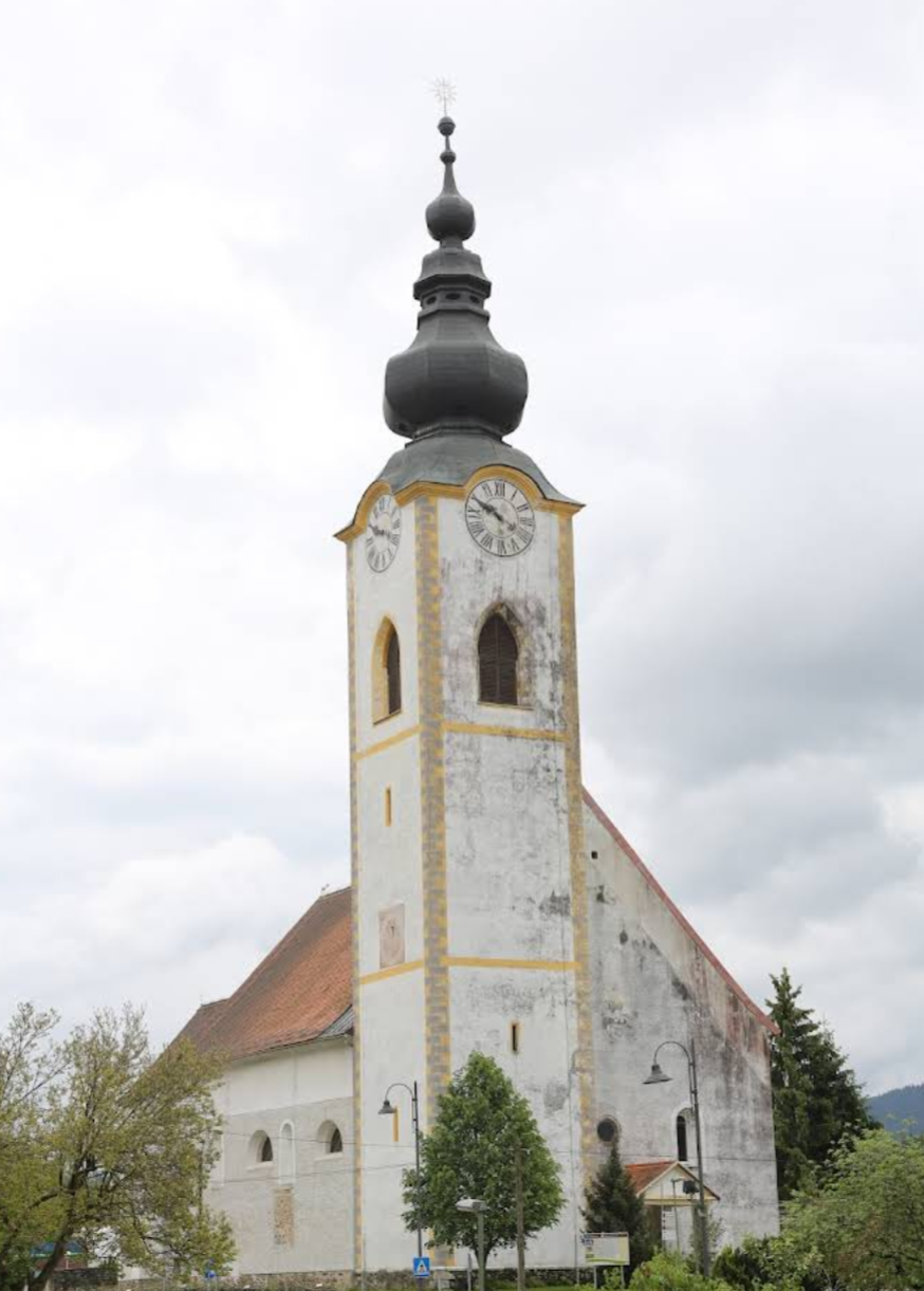 Dravograd - Župnijska cerkev sv. Janeza Evangelista - Evangelista Szent János-plébániatemplom