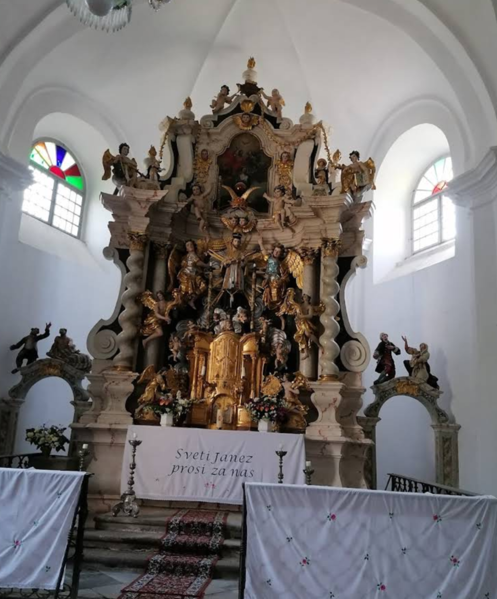 Šent Janž pri Radljah - Cerkev Sv. Janeza Nepomuka - Nepomuki Szent János-templom
