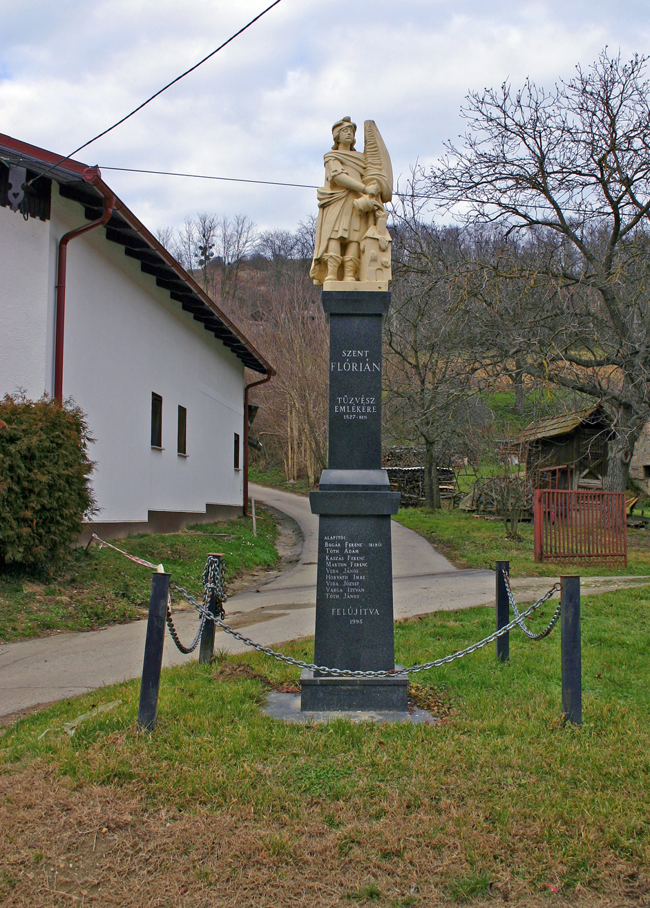 Čentiba - Csente - Kip svetega Florijana - Szent Flórián-oszlop