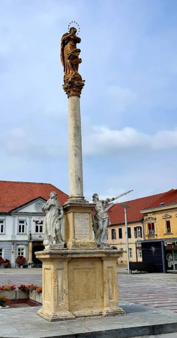 Ljutomer - Kužno znamenje - Szűz Mária-oszlop