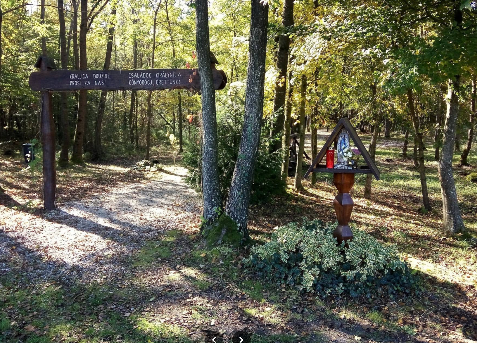 Radmožanci - Radamos - Kapelica sv. Marije v Črnem logu - Szűz Mária-kápolna a Fekete-erdőben