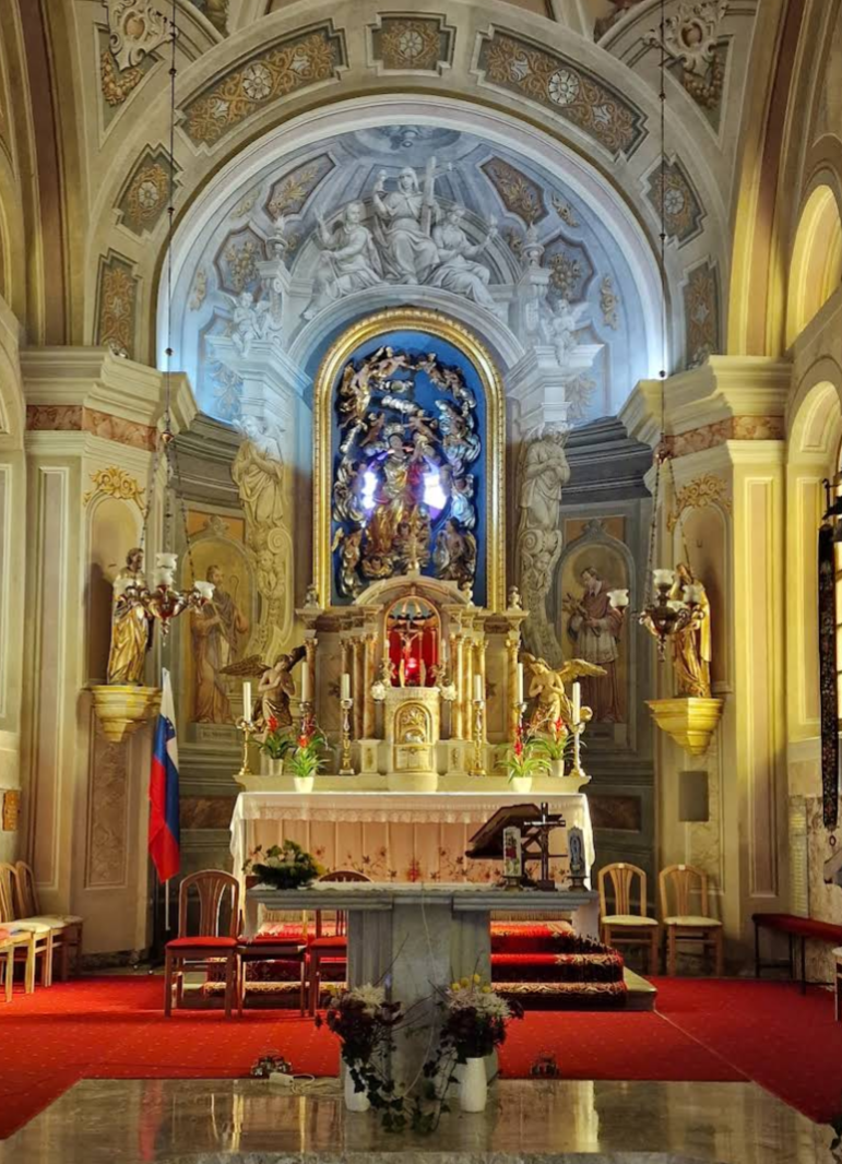 Dobrna - Cerkev Marijinega vnebovzetja - Mária Mennybemenetele-templom