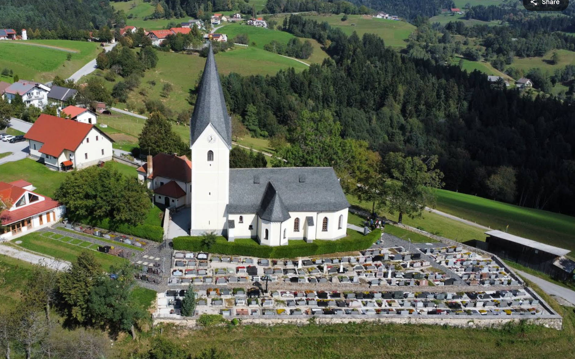 Gorenje pri Zrečah - Župnijska cerkev sv. Kunigunde na Pohorju - Szent Kunigunda-plébániatemplom